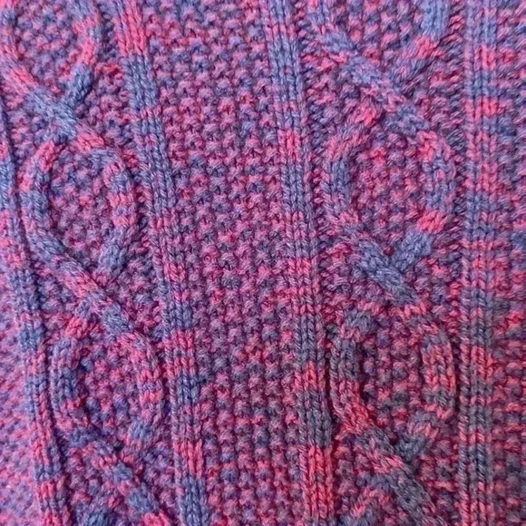 PROJECT NAADAM Cotton Blend Chunky Knit Tie Sleeves Pullover Sweater Top - Picture 9 of 11